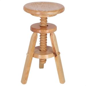 Wellhome Sgabello Rotondo Girevole In Legno Con Finitura A…