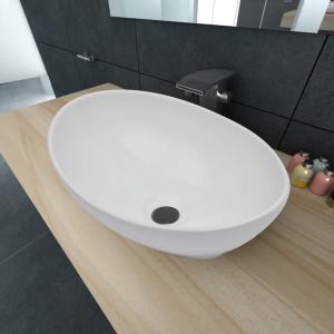 Vidaxl Lavello Ovale In Ceramica Di Lusso