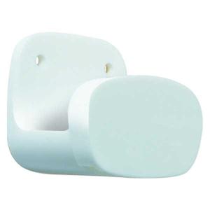 Brinox Bathroom Plastic Adhesive Hook Hanger 2 Units Bianco