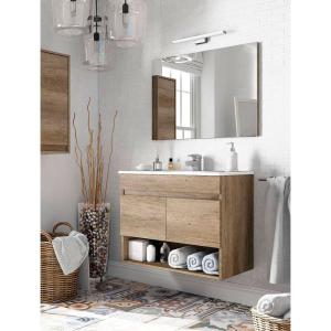 Dmora Mobile Lavabo Sospeso Con Due Ante A Battente E Un Ri…