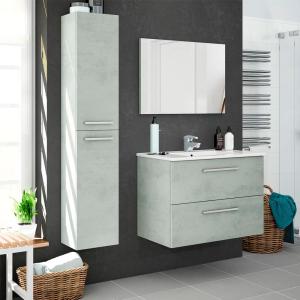 Dmora Colonna Bagno Sospesa A Due Ante Colore Cemento 30x15…