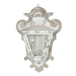 Home Decor Crystal Metal 43x16.5x68 Cm Wall Lamp Trasparente
