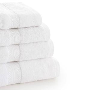 Muare Pack 2 Towels Hairstyle 50x100 Cm Bianco