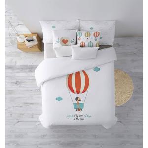 Belum Duvet Cover Balloon Boy For 90 Bed 155x240 Cm Bianco