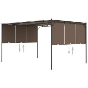 Vidaxl Gazebo Da Giardino Con Tendina Laterale 4 X 3 X 2.25…