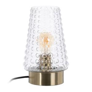 Bigbuy Home Crystal Metal 17x17x26 Cm Table Lamp Trasparente