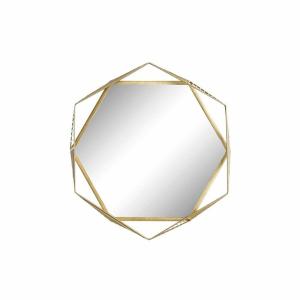 Home Decor Crystal Hierro 54x5x47 Cm Wall Mirror Oro