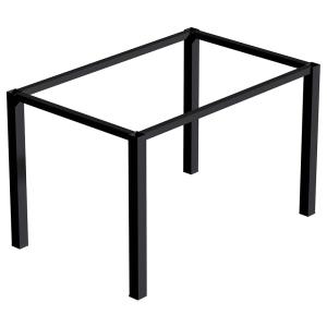 Emuca Square Legs And 50x50 Mm Table Structure Nero