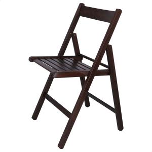 Wellhome Bas Chair In Beech Wood Finish 43x47x79 Cm Marrone