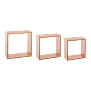 5 Five Cube Shelves 3 Units Marrone