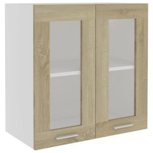 Vidaxl Vetrina Pensile Rovere Sonoma Truciolare 60x31x60 Cm