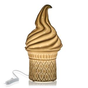 Versa Ice Cream Porcelain 13.7x27x13.7 Cm Table Lamp Oro