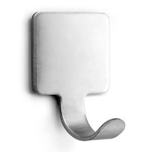 Inofix Adhesive Hook Hanger 2 Units Argento