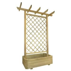 Vidaxl Fioriera Da Giardino Pergola In Legno