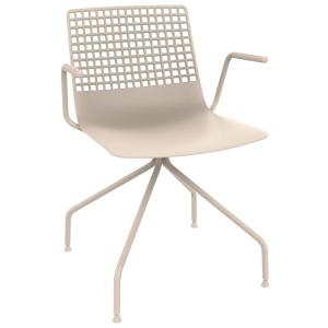 Resol Araña Wire Chair With Arms Bianco