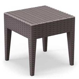 Garbar Miami 45x45 Cm Side Table Marrone