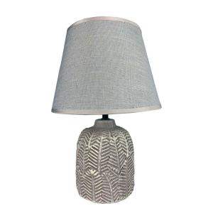 Versa Ceramic Tissue 22.5x33x12.5 Cm Table Lamp Argento