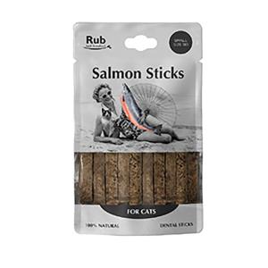 Rub Snack Al Salmone Per Gatti Stick Dental 100gr 8 Unità