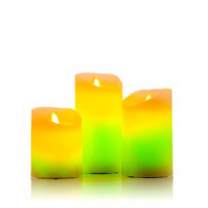 Innovagoods Flame Effect Led Candle 3 Units Giallo