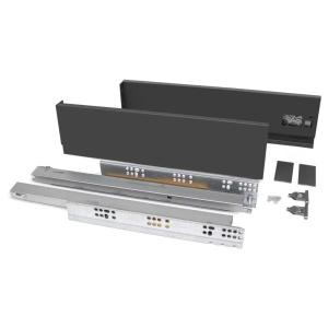 Emuca Vertex 40kg 93x350 Mm Outer Drawer Trasparente