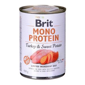 Brit Mono Protein Turkey With Sweet Potato 400g Wet Dog Foo…