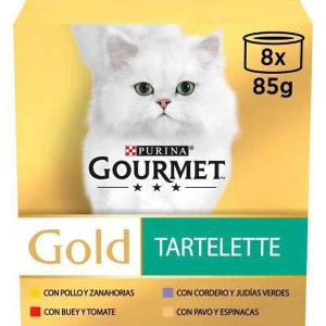 Purina Gourmet Gold Assorted Mousse 8x85g Cat Food Traspare…