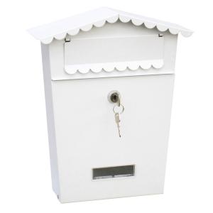 Edm House Mailbox With 2 Keys 210x60x300 Mm Bianco