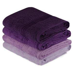 Wellhome Set Di Asciugamani 70x140cm 4 Pezzi