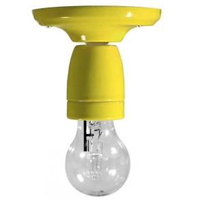 Creative Cables Color Wall Lamp With Light Bulb Giallo