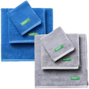 Benetton Pk4861 Towel 6 Units Blu,Grigio
