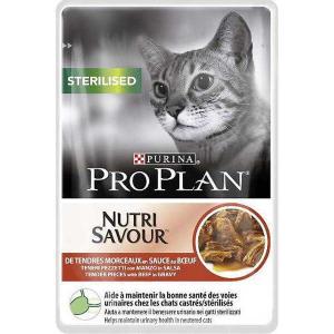 Purina Nestle Pro Plan Sterilised Beef 85g Wet Cat Food Mul…