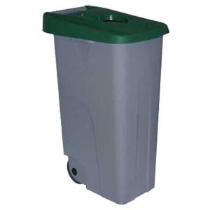 Denox 23450.553 110l Container With Wheels Argento