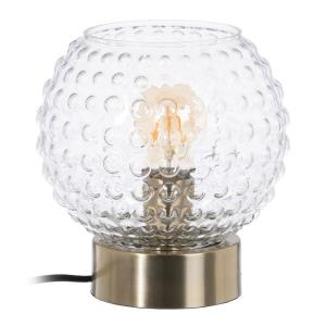 Bigbuy Home Crystal Metal 20x20x22 Cm Table Lamp Trasparente