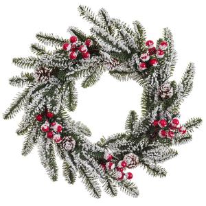 Juinsa Snowy Christmas Door And Decoration Wreath 35 Cm Mul…