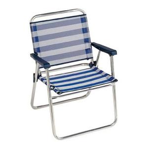 Alco Fixed Aluminum Beach Chair 57x78x57 Cm Blu