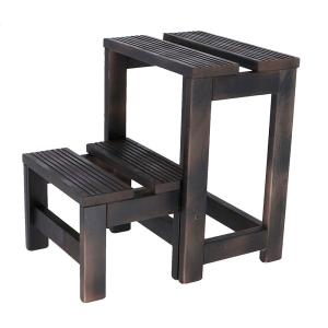 Wellhome Sgabello A 2 Gradini Con Finitura In Legno 32x23x4…