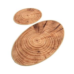 Wellhome Set Di Tappeti Da Bagno 2 Pezzi