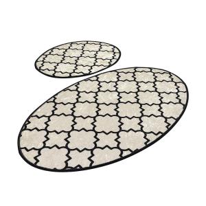 Wellhome Set Di Tappeti Da Bagno 2 Pezzi