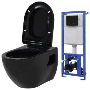 Vidaxl Wc Sospeso Con Cisterna In Ceramica Celata Con