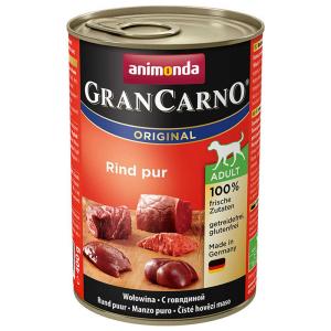 Animonda Gran Carno Original Beef Rind Pur 400g Wet Dog Foo…