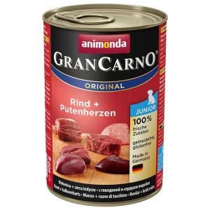 Animonda Gran Carno Beef Turkey Junior 400g Wet Dog Food Mu…