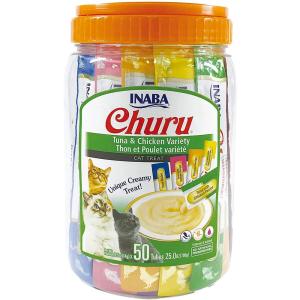 Churu Tuna Chicken (50u) 700g Cat Snack Trasparente
