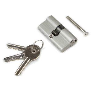 Emuca Cylinder Lock For 30x30 Mm Pear Doors Argento