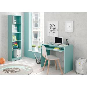 Dmora Libreria Lineare Con Cinque Ripiani Colore Verde Acqu…