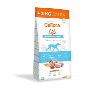 Calibra Life Adult Large Breed Chicken 12kg 2kg Dog Food Tr…