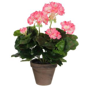 Mica Decorations Geranium Artificial Plant Rosa
