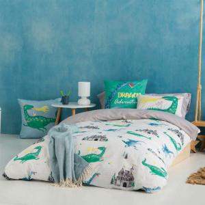 Naturals Drac 150x220 Cm Duvet Cover Verde 90 cm