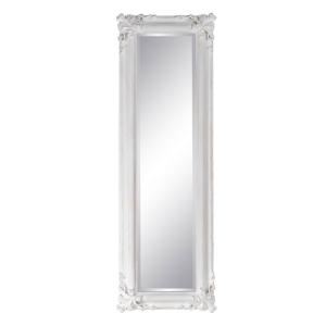 Bigbuy Home Crystal Wood 46x6x147 Cm Wall Mirror Bianco