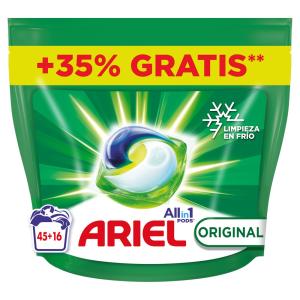 Ariel Pods 3 En 1 Regular 45 16 Washes Trasparente