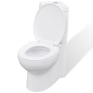 Vidaxl Toilette In Ceramica Toilette Ad Angolo Per Bagno Wc